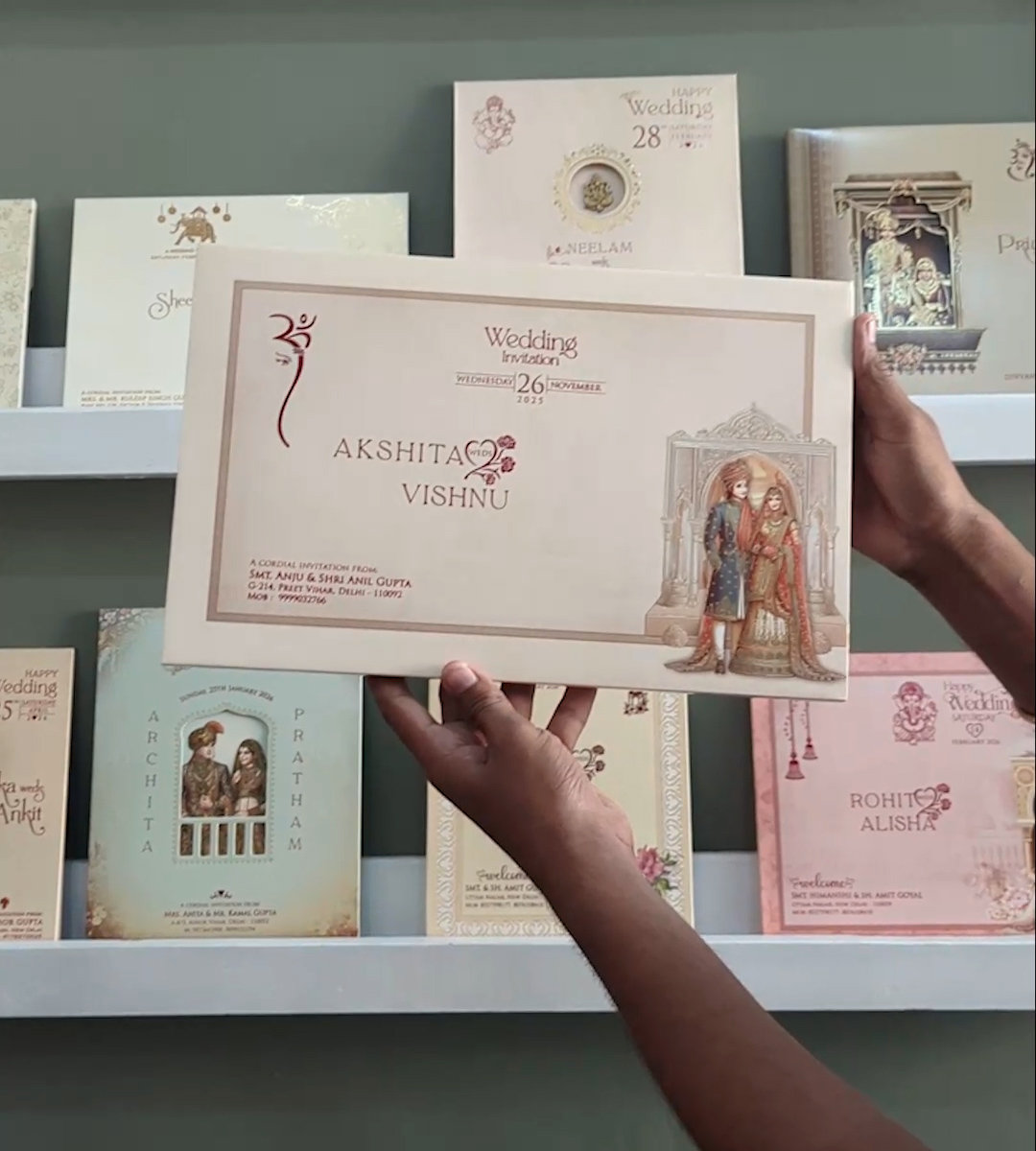 wedding card 3209
